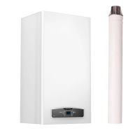 Традиционный газовый котёл Ariston Cares XC 15 FF в комплекте с дымоходом